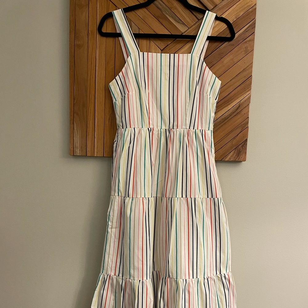 Striped J Crew maxi dress
